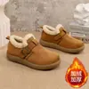 2026 Zapatos Birkenstock Cálidos de Gamuza con Suela Gruesa y Forro de Felpa Estilo Invierno Coco Chanel Versátiles Protección contra el Frío Zapatos de Algodón Zapatos de Suela Suave para Mujer