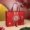 Bolsa de Regalo Estilo Chino con Carácter de Longevidad para Banquete de Cumpleaños de Personas Mayores, Bolsa de Empaque Caja Tipo Cajón de Tamaño Grande para Fideos de Longevidad