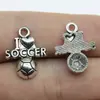 Colgante Pequeño Multicolor DIY de 20x16 mm 1.5 g Material Hecho a Mano Colgante Deportivo Musical Te Amo Fútbol
