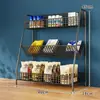 Estante de almacenamiento para snacks, para el hogar, para bebidas, frutas, estante de almacenamiento multicapa, estanterías de supermercado, mostrador de caja, estante de exhibición multifuncional