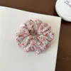 Goma para el Cabello Estilo Coreano Retro Versátil para Uso Diario Anillo Floral Pequeño Anillo de Intestino Grande para Coleta Coleta Elegante Moño Flor de Boda