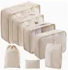 Conjunto de sete bolsas de armazenamento para viagem, conjunto de sete bolsas de classificação de bagagem de viagem espessadas, fabricantes