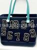 Bolso de Playa Accesorios de Letras Bolsa Perforada Transfronteriza Letras y Números de Letras PVC Letras 3D A-Z y Números 1-9 Blanco y Negro