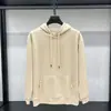 Suéter con Capucha para Hombre Primavera y Otoño 2024 Nueva Marca de Moda Americana Holgado Superior Camiseta Básica para Personas de Mediana Edad y Jóvenes