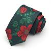 Venta al por mayor de fábrica corbata jacquard teñida en hilo de alta densidad para hombre, moda casual, formal, negocios, retro, flor grande, versión ancha 7CM