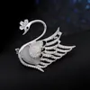 Broche de Cisne, Exquisito Lujo de Alta Gama para Mujer, Ropa Fija, Pin para Cardigan Suéter Anti-Exposición, Accesorios para Traje Regalo