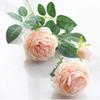 Venta al por mayor del fabricante Estilo Europeo Flor Artificial de Peonía de 3 Cabezas Decoración para el Hogar y la Boda Flor Artificial Peonía de Tres Cabezas