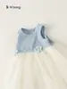 Ropa para Niños Bangxuan Nueva Falda de Malla Vestido de Lentejuelas Vestido de Verano sin Mangas para Niñas Vestido para Bebé Niña