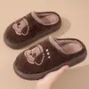 Chinelos de algodão transfronteiriços para mulheres no outono e inverno, quentes, adequados para casais, antiderrapantes, com sola grossa de EVA, sem odor, chinelos de inverno para homens
