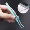 Pinça para Cílios Postiços Aço Inoxidável Pinça para Auto-enxerto Floração Pinça Adesivo Adesivo de Pálpebra Dupla Ferramentas de Beleza Portáteis Clipe de Golfinho