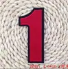 Nuevo Parche Bordado Digital con Fondo Blanco Micro-Sello Sello Bordado Digital No. 0-9 Se Puede Coser y Planchar Descuento