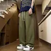 Pantalones de trabajo rectos de algodón puro, pesados, modernos, estilo americano, nueva colección primavera/otoño para hombre, corte holgado, versátiles, casuales y deportivos, largos