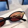 Gafas de Sol Y2K Retro Ovaladas de Marco Pequeño Europeas y Americanas para Mujer de Alto Sentido Protección UV Populares en Internet Gafas de Sol para Mujer para Fotos Callejeras