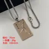 Nuevos Collares Personalizados de Acero de Titanio que No se Desvanecen para Hombres y Mujeres, Accesorios de Moda Versátiles de Marca Hip-Hop Trendy, Cadenas para Suéter de Pareja