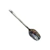 Cuchara de Acero Inoxidable Vajilla Doméstica Cuadrada Engrosada Estilo Coreano para Cuchara de Cena Cuchara de Sopa Roja de Internet Alto Valor de Color Cuchara de Arroz con Mango Largo