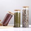 Frasco de almacenamiento de borosilicato alto de 80 mm de diámetro, botella sellada con corcho, botella para envasado de té de grano grueso, botella de vidrio de alta permeabilidad para cocina