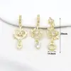 Colgante Chapado en Oro de 14K Color Cobre Conserva el Color Amuleto Mariposa Estrella Accesorios para Pulsera Collar Joyería con Cuentas D175