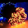 Amazon Venda Imperdível Transfronteiriça de Baixa Tensão Linha Verde Escura Estrelas Pequenas Lanternas Pátio Decoração Ao Ar Livre Natal LED Luzes de Corda