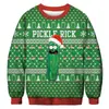 Sudadera de cuello redondo para hombre con estampado digital 3D de Navidad y Halloween europea y americana, camiseta básica casual de manga larga para mujer