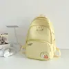 Mochila Escolar Fresca y Sencilla para Niñas, Estampado de Oso de Dibujos Animados, Adecuada para Estudiantes de Secundaria de Grados 3-6, Mochila de Alta Calidad
