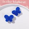 Principios de invierno Color nuevo Flocado mariposa DIY Accesorios acrílicos Hecho a mano Lindos pendientes Accesorios femeninos Material Venta al por mayor