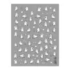 Redanco5D Repujado Popular Dibujos Animados Pegatina para Uñas Lindo Caballito Blanco Pegatina Estéreo para Uñas Dr1487