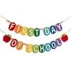 Suministro exclusivo transfronterizo: Decoraciones para Fiesta de Regreso a Clases, Banderines de Fieltro para el Inicio de la Temporada Escolar, Decoraciones para Salón de Clases, Dropshipping OEM
