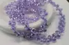 6mm 8mm Furo Transversal Cristal de Morango Cristal Multifacetado Contas Soltas DIY Pulseira Feita à Mão Acessórios de Joias para Pendurar no Carro Contas