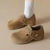 Zapatos Birkenstock originales de piel auténtica para mujer que aumentan la altura 4.5 cm, dos versiones: mules de ante con punta redonda, tira de hebilla y suela gruesa