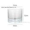 Copo de Vidro Transparente para Aromaterapia DIY Garrafa de Vidro Suporte para Velas Copo de Vela Recipiente Espesso para Velas Decoração Copo Vazio para Aromaterapia