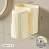 Baño de Lujo Ligero Portacepillos de Dientes sin Taladro Montado en Pared Portavasos de Enjuague Bucal para Pareja Portavasos para Cepillos de Dientes