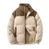 Nuevo abrigo de algodón forrado de felpa estilo coreano para invierno, moderno y a la moda, corte holgado estilo japonés con cuello alto, cálido y acogedor