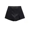 Estilo Europeo y Americano Popular en Amazon Aliexpress Tendencia de Moda Versátil Diseño Holgado y Cómodo Culottes con Efecto Piel Sintética