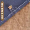 Tubo de Incenso de Vidro, Alta Transparência, Tubo de Incenso, Agarwood, Sândalo, Incenso em Bastão, Rolha de Madeira Tubo de Incenso para Teste