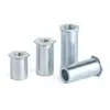 En Stock Acero al Carbono Zincado Azul-Blanco Tornillos Pasantes de Presión M2~M6 Columnas de Tuerca Pasante de Presión Tornillos Pasantes de Cabeza Plana Hexagonal