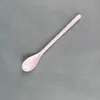 Colher de café colorida de plástico com cabo longo, colher de melamina para mexer bebidas, colher de sopa, utensílios de mesa em aço inoxidável, atacado.