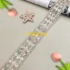 Renda Bordada com Lantejoulas, Fita de Renda, Acessórios Coloridos para Roupas, Fita Floral Bordada, Renda Decorativa DIY Atacado