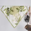 Bufanda Estampada de Seda Imitación de Moda Coreana en Stock para Mujer Versátil Moda Verano Protección Solar Pañuelo para la Cabeza con Bufanda para el Cuello