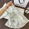 Pijama con copas incorporadas para mujer, estilo fino de verano, algodón nube, conjunto de camisola y shorts, dulce casual, ropa de casa femenina, se puede usar para salir