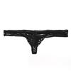 Junyou Cueca Masculina Transparente em Seda Gelo Cintura Baixa Fio Dental Fino e Sexy Bolsa Airbag Sexy Verão Moda Cueca Masculina