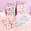Manta Oso Sanrio de Guangbo Pegatina Portátil 2 en PET Translúcido Impermeable Dibujos Animados Decorativa Pegatina para Diario Hecho a Mano