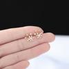 Brincos de Flor Zircônia Imitação Celeb da Internet Coreana Elegantes Brincos de Amor Para Mulheres Primavera Nova Chegada Piercings de Orelha 2021 Nova Chegada Moda