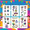 Pegatinas de Tatuaje Coloridas Temática de Festival Extranjero Transfronterizas St. Atmósfera llamativa de reunión de fiesta multielemento del Carnaval de Patrick