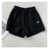 Venta directa de fábrica: Shorts deportivos casuales de tiro alto, adelgazantes, para mujer, nuevos shorts holgados de pierna ancha estilo coreano con cordón, línea A, para estudiantes