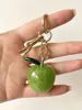 Manzana de Resina con Purpurina Colgante para Bolso de Aleación Fruta de Cereza Simulada Llavero para Coche Accesorio Regalo de Navidad