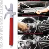 Nuevo Volante de Coche con Bloqueo Multifuncional Ajustable Telescópico Seguridad Antirrobo Cerradura Engrosada Rompevidrios Metal U-Shaped Lock