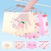 Ropa Interior Modal para Niñas 5A Ropa Interior para Bebé Antibacterial Transpirable Cintura Media Calzoncillos Bóxer con Dibujos Animados Shorts para Niñas Ropa Interior Fina