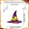Colgante de Disco Acrílico 2D Sombrero de Bruja Calabaza Halloween Transfronterizo Decoración Festiva Decoración de Ventana Colgante para Colgar en Porche