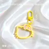 Llaveros de Gato KT de Dibujos Animados Lindos y Coloridos con Lazo Accesorios Colgante de Cuentas Hecho a Mano DIY Materiales Decorativos Venta al por Mayor