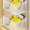 Estante de Almacenamiento Magnético para Refrigerador, Estante Lateral de Almacenamiento Montado en la Pared, Estante Lateral para Especias de Cocina, Gadget de Estante de Almacenamiento Multifuncional